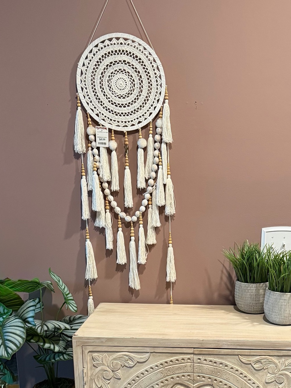 Cream Boho Dreamcatcher